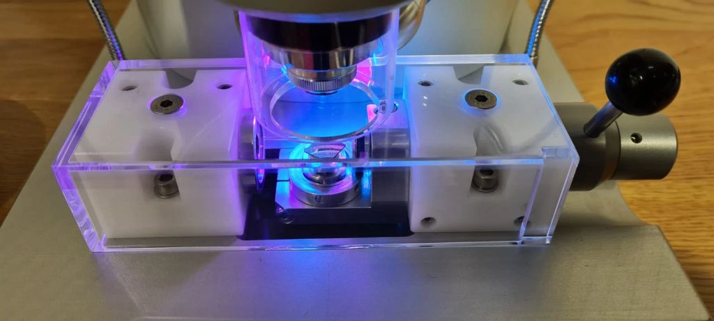 A Unique Microscope and Stage For Public Exhibitions