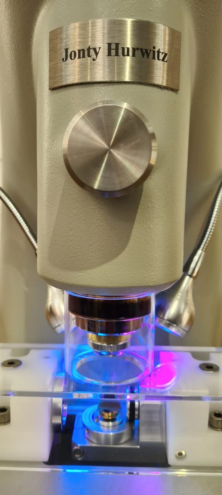 A Unique Microscope and Stage For Public Exhibitions